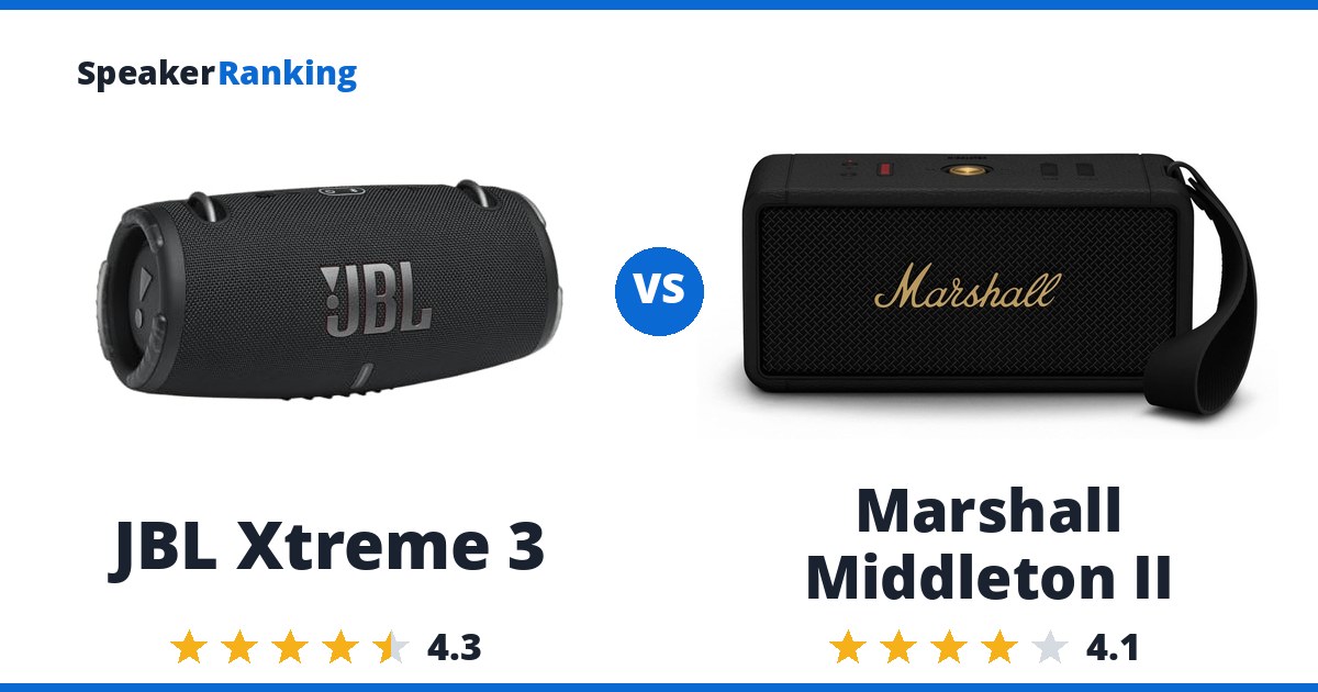 JBL Xtreme 3 vs Marshall Middleton II