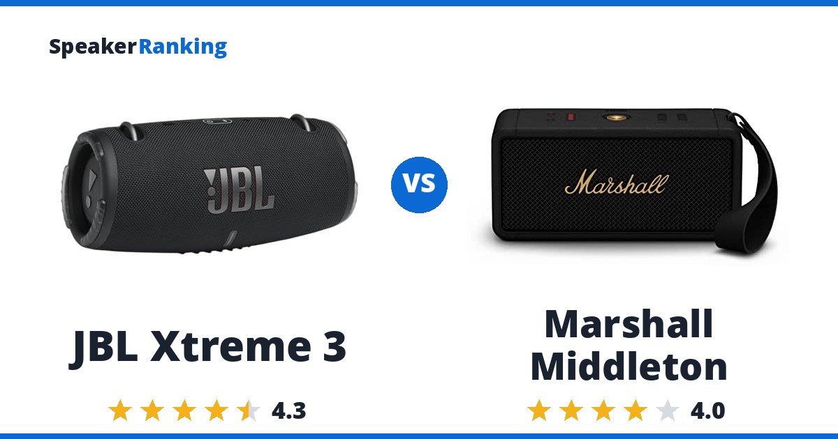 JBL Xtreme 3 vs Marshall Middleton