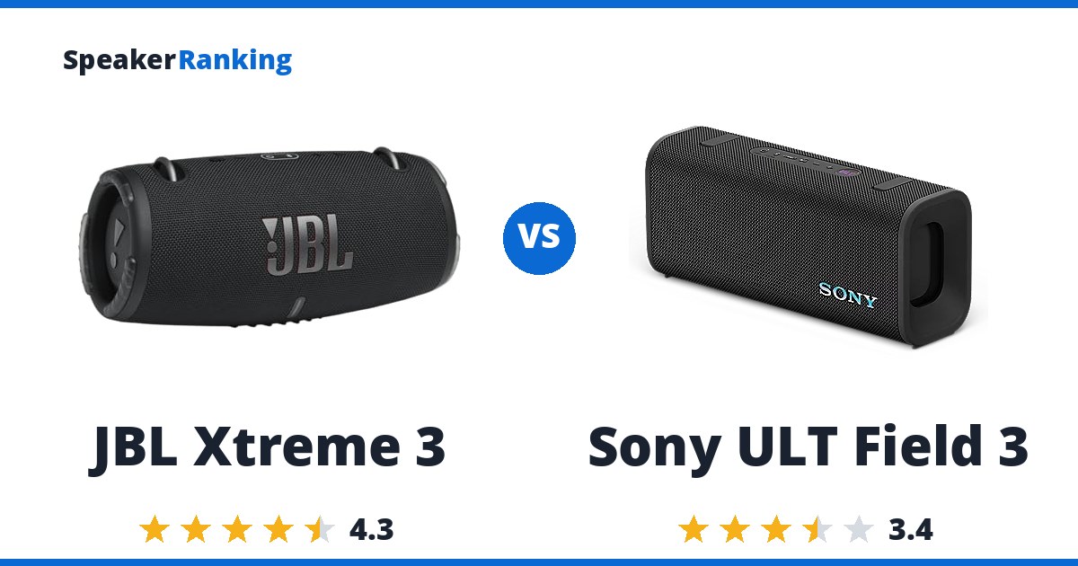 JBL Xtreme 3 vs Sony ULT Field 3
