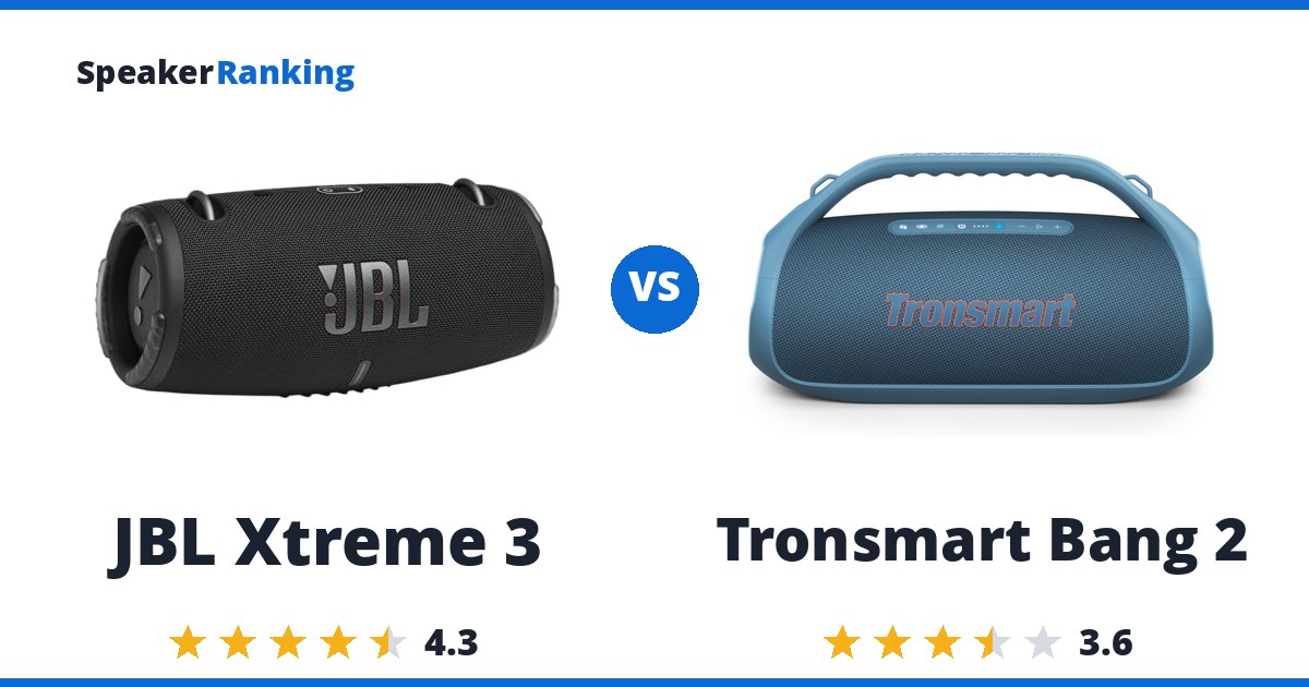 JBL Xtreme 3 vs Tronsmart Bang 2