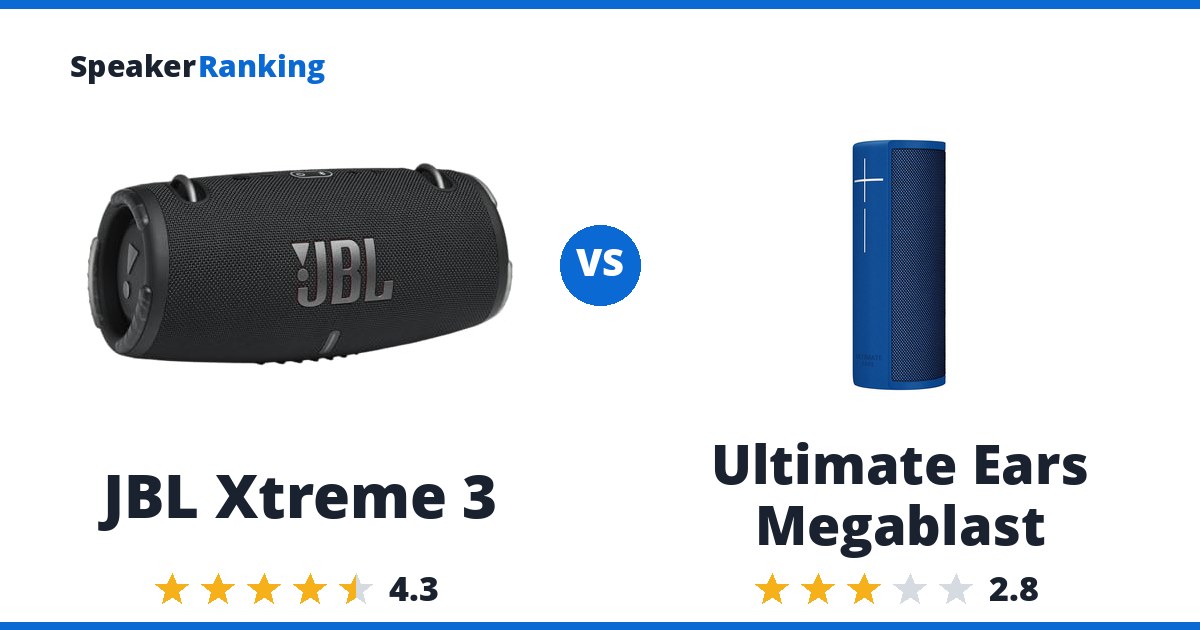 JBL Xtreme 3 vs Ultimate Ears Megablast