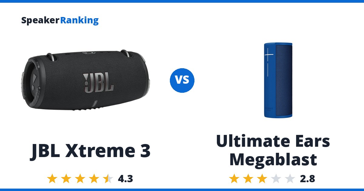 JBL Xtreme 3 vs Ultimate Ears Megablast
