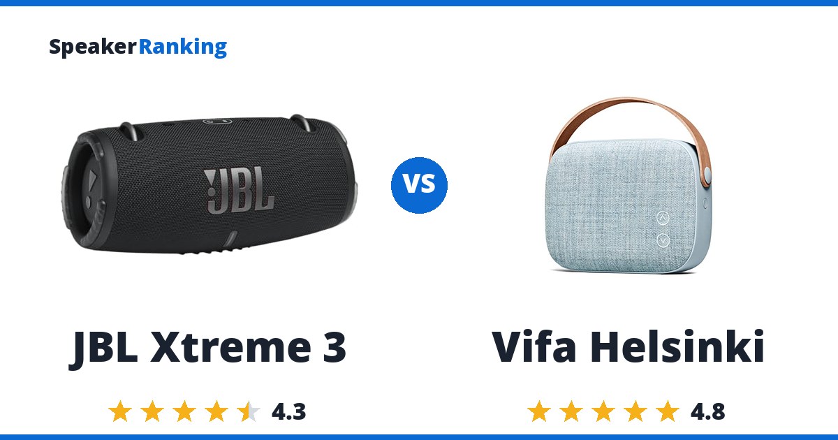 JBL Xtreme 3 vs Vifa Helsinki