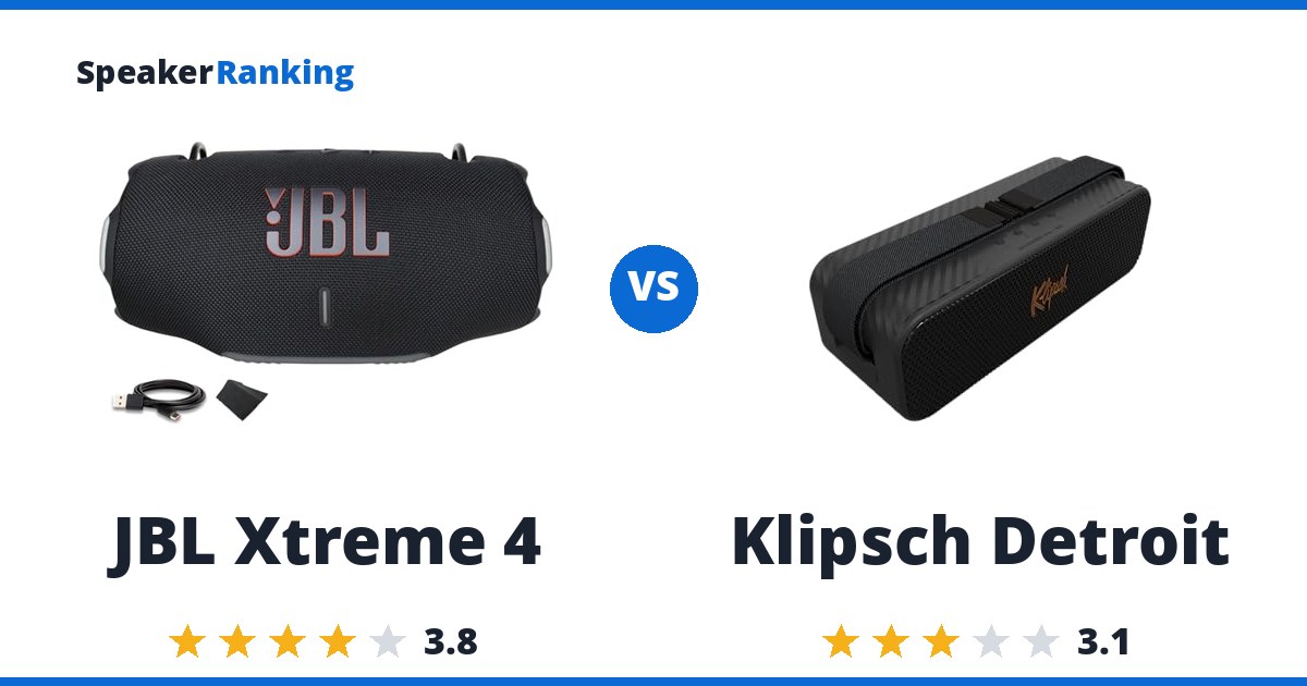 JBL Xtreme 4 vs Klipsch Detroit