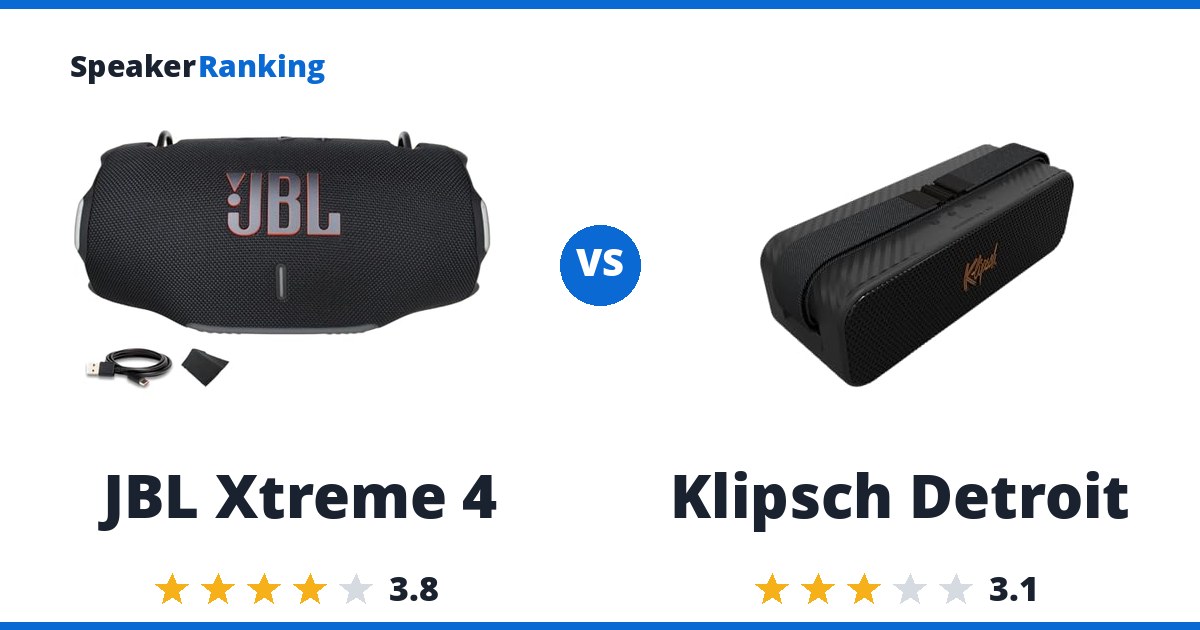 JBL Xtreme 4 vs Klipsch Detroit