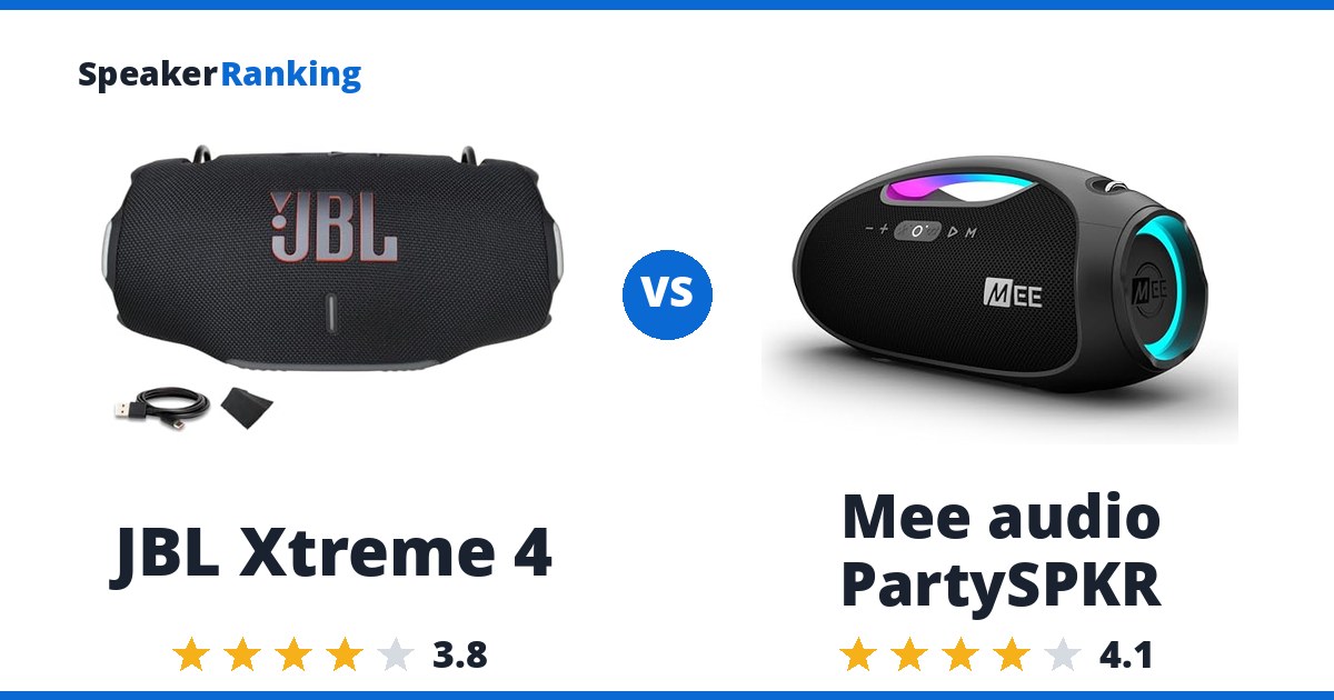 JBL Xtreme 4 vs Mee audio PartySPKR
