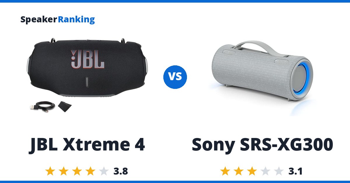 JBL Xtreme 4 vs Sony SRS-XG300