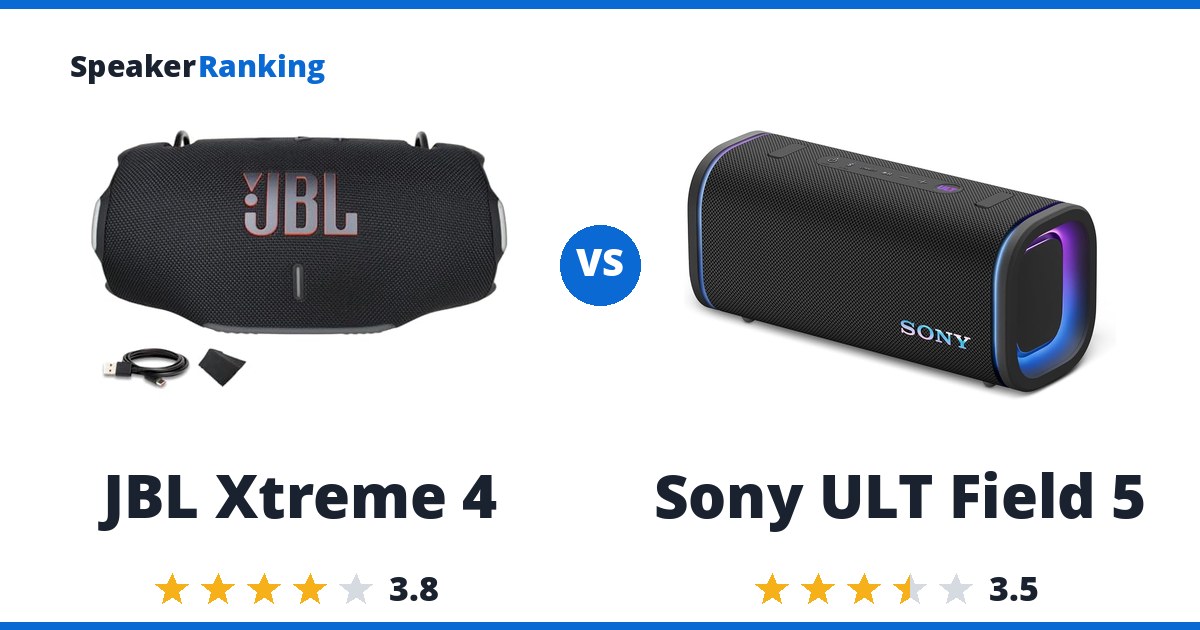JBL Xtreme 4 vs Sony ULT Field 5