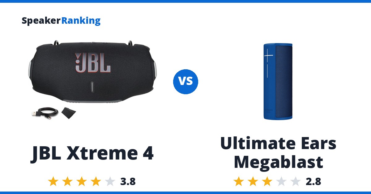 JBL Xtreme 4 vs Ultimate Ears Megablast