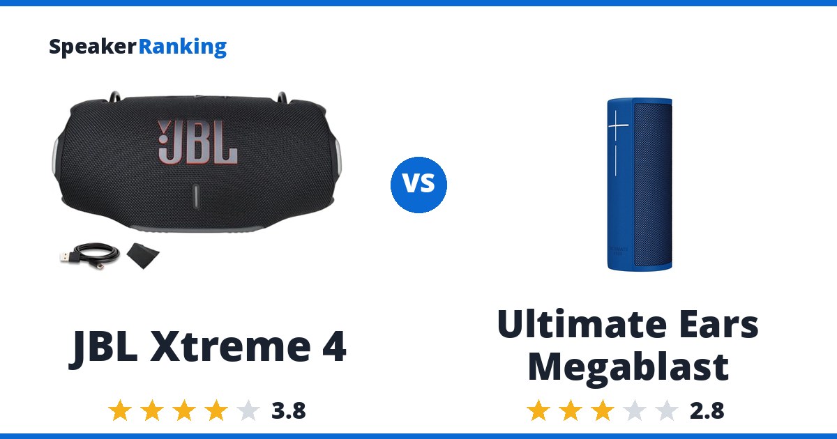 JBL Xtreme 4 vs Ultimate Ears Megablast
