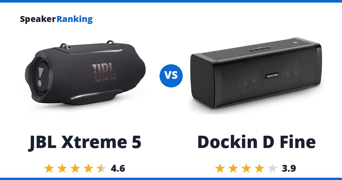 JBL Xtreme 5 vs Dockin D Fine