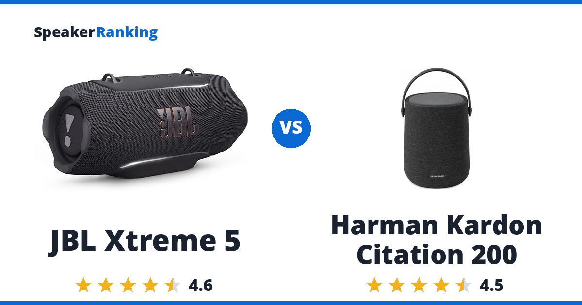 JBL Xtreme 5 vs Harman Kardon Citation 200