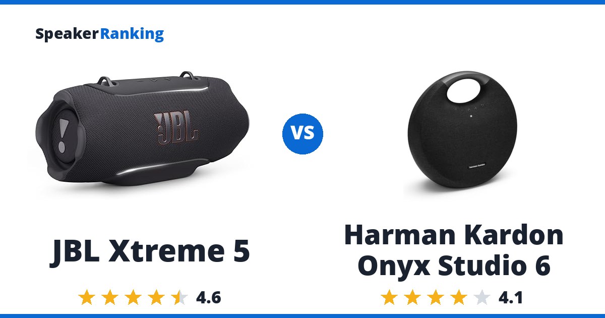 JBL Xtreme 5 vs Harman Kardon Onyx Studio 6