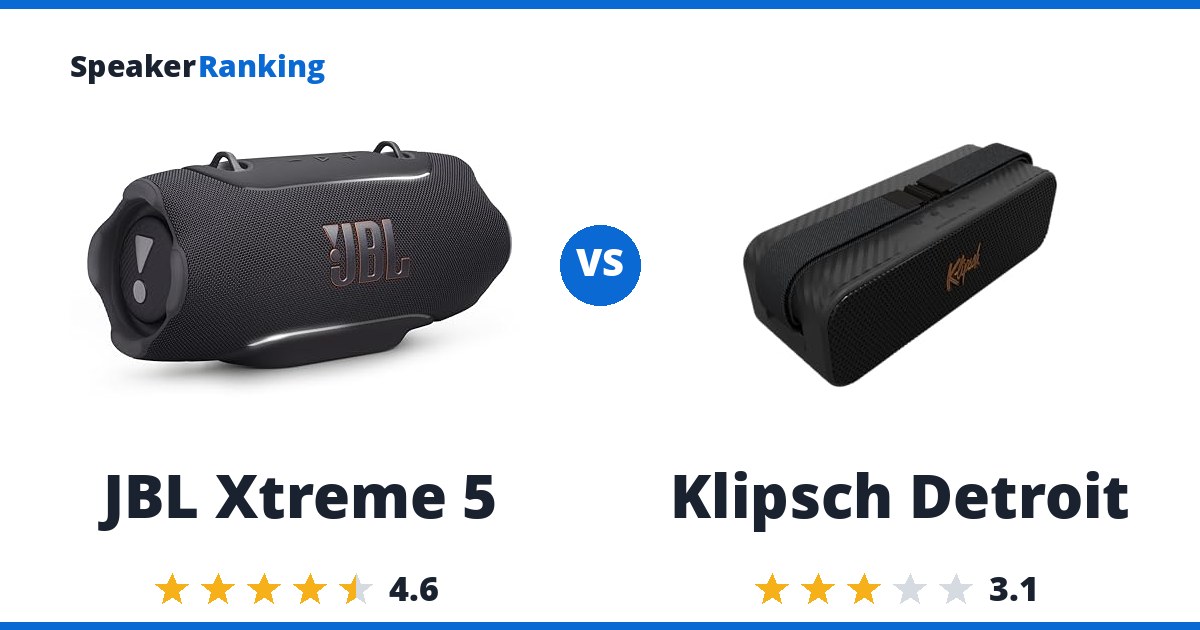JBL Xtreme 5 vs Klipsch Detroit
