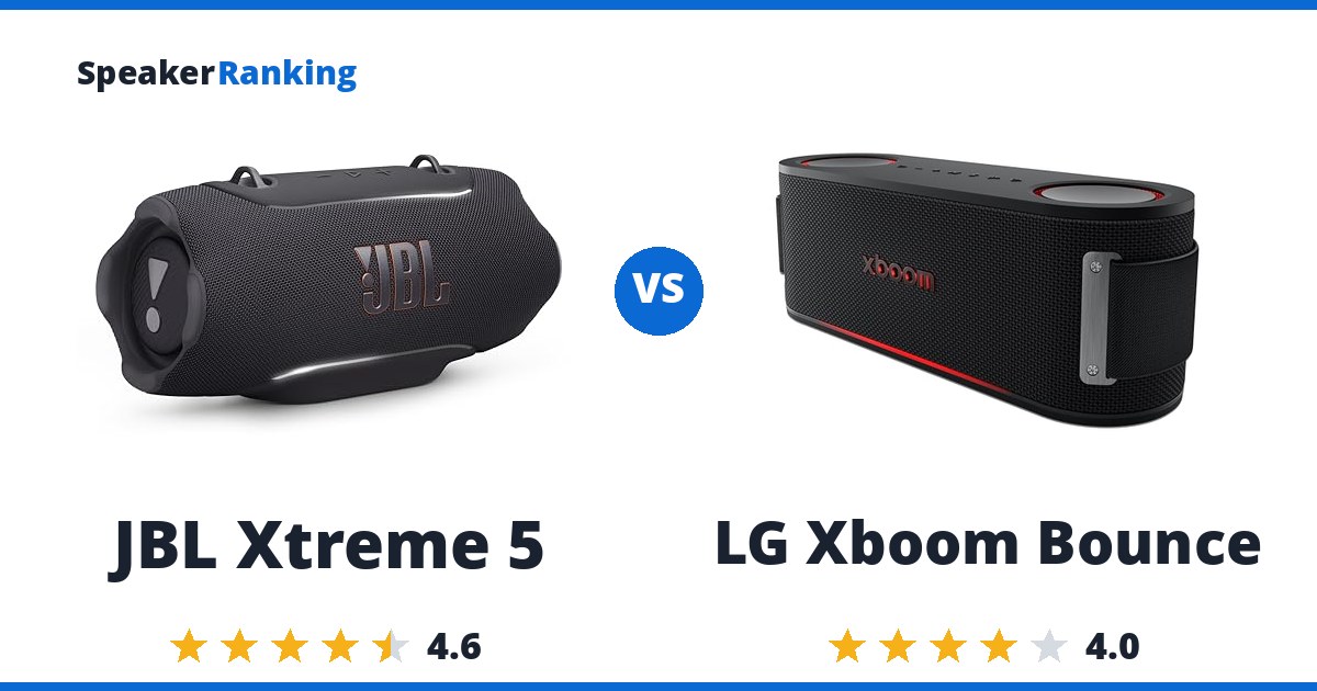 JBL Xtreme 5 vs LG Xboom Bounce
