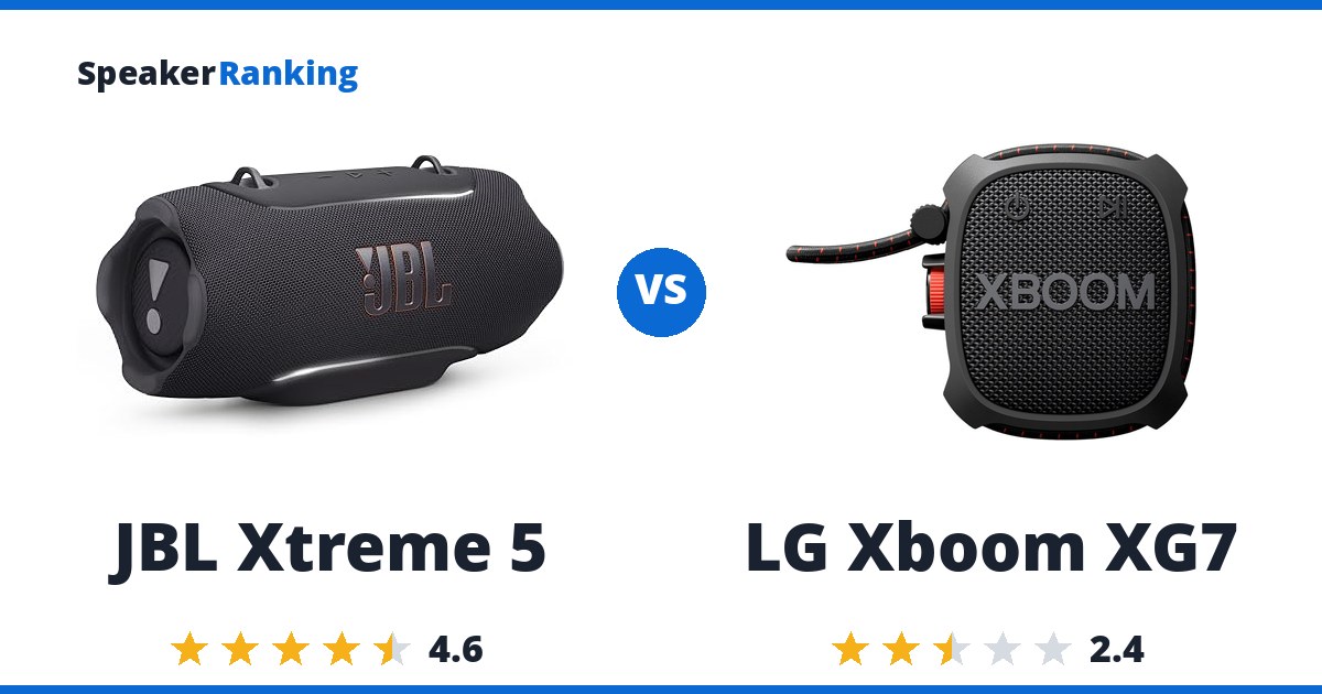 JBL Xtreme 5 vs LG Xboom XG7