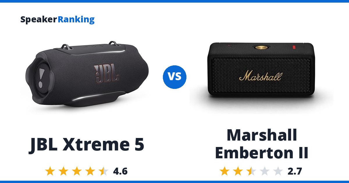 JBL Xtreme 5 vs Marshall Emberton II