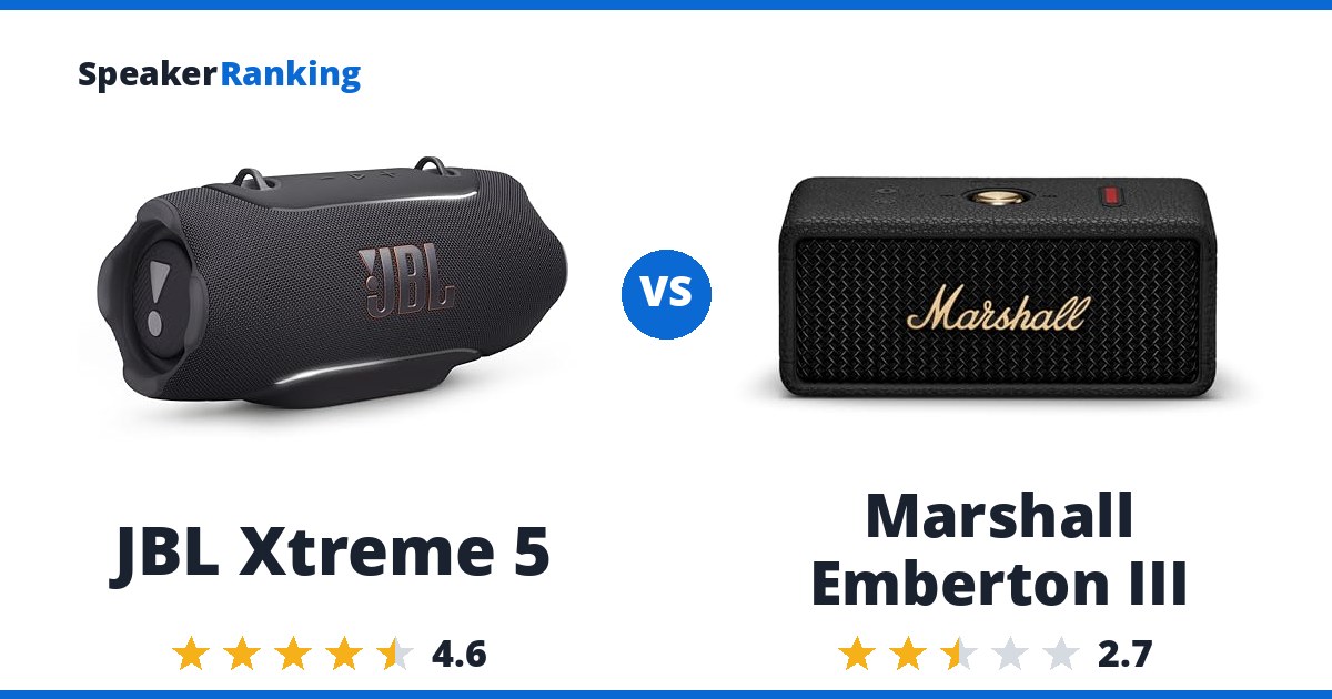 JBL Xtreme 5 vs Marshall Emberton III