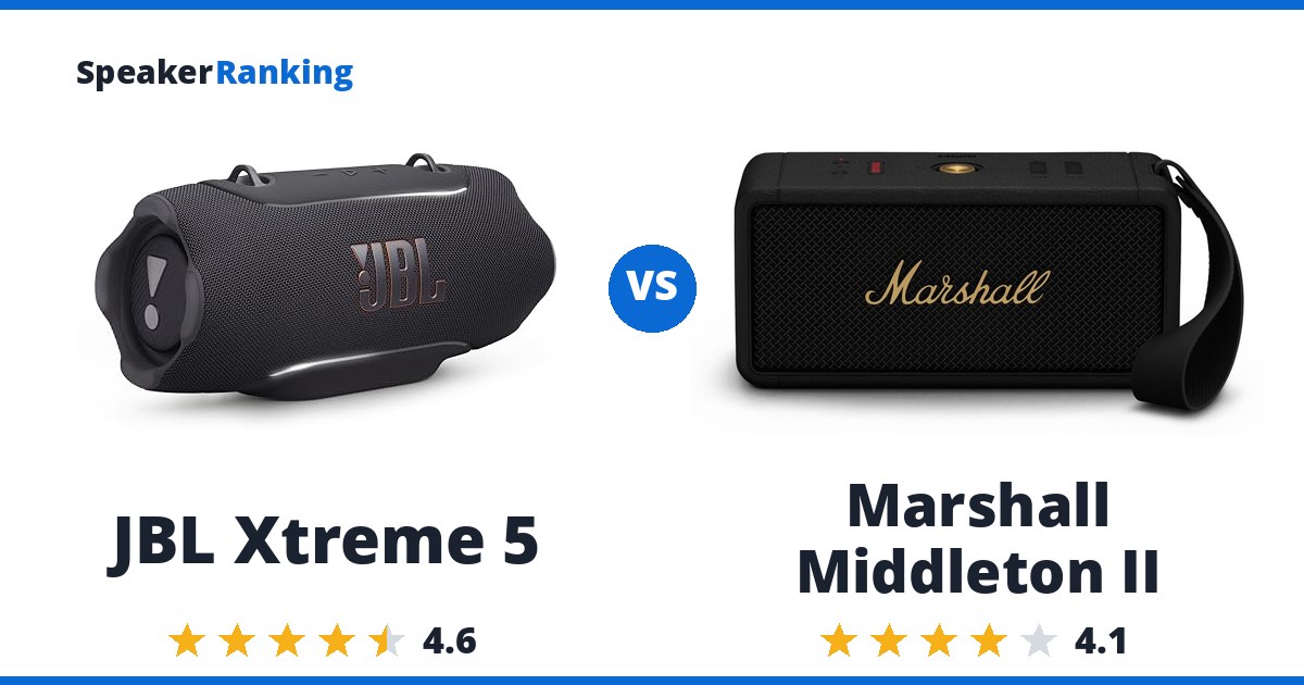 JBL Xtreme 5 vs Marshall Middleton II