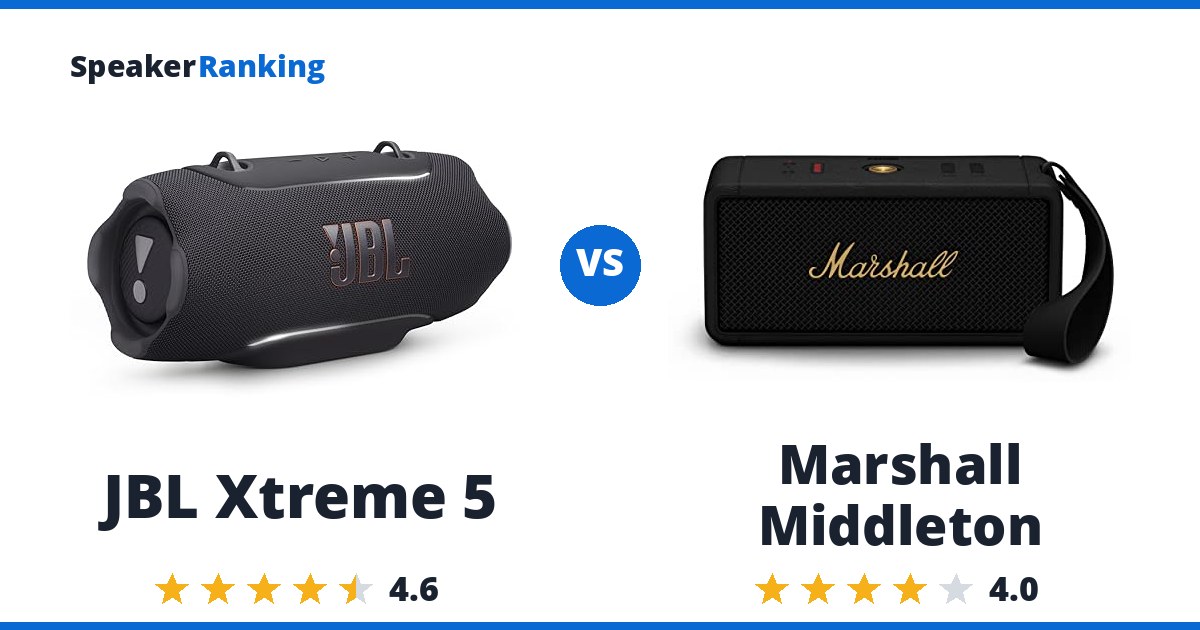 JBL Xtreme 5 vs Marshall Middleton