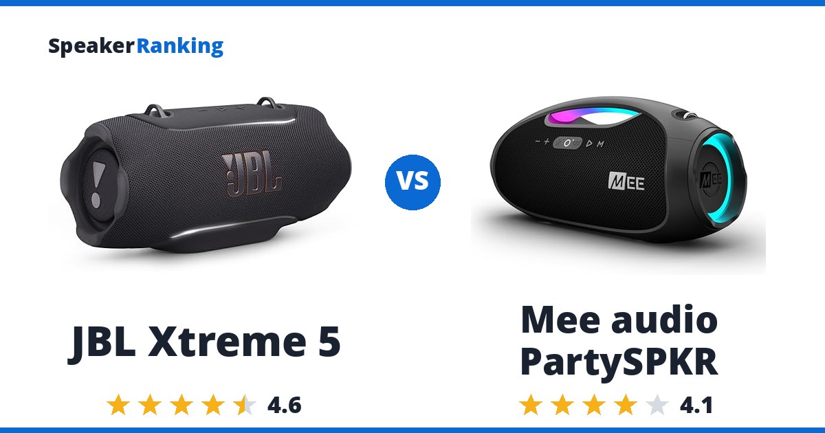 JBL Xtreme 5 vs Mee audio PartySPKR