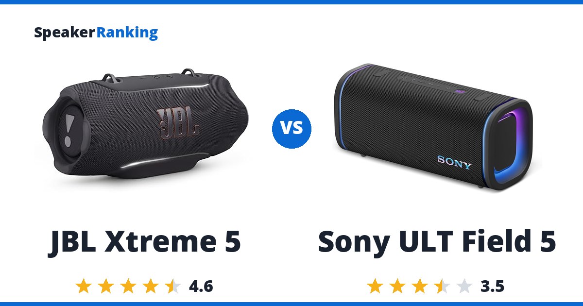 JBL Xtreme 5 vs Sony ULT Field 5
