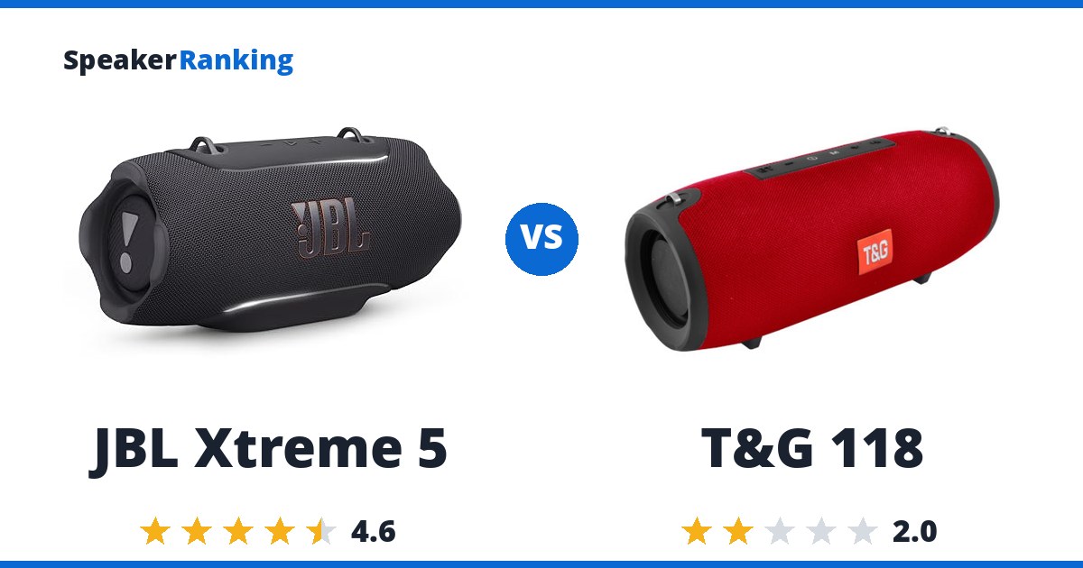 JBL Xtreme 5 vs T&G 118