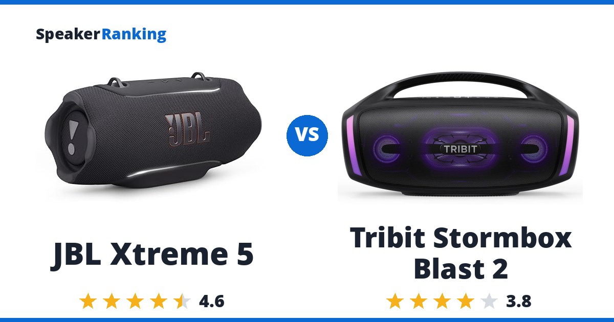 JBL Xtreme 5 vs Tribit Stormbox Blast 2