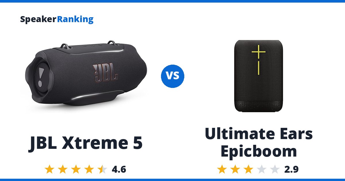 JBL Xtreme 5 vs Ultimate Ears Epicboom