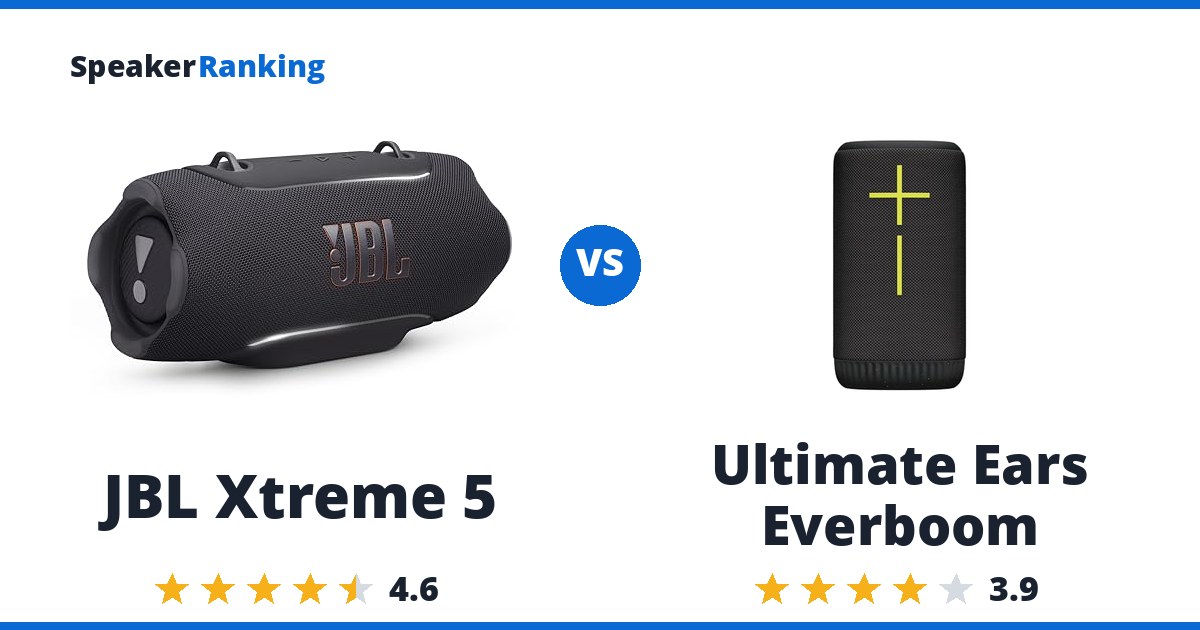 JBL Xtreme 5 vs Ultimate Ears Everboom