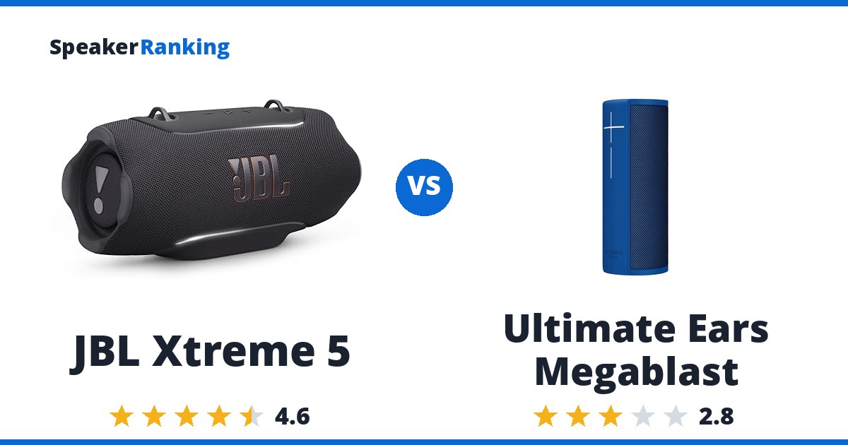 JBL Xtreme 5 vs Ultimate Ears Megablast