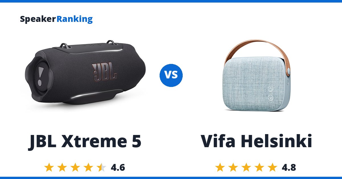 JBL Xtreme 5 vs Vifa Helsinki