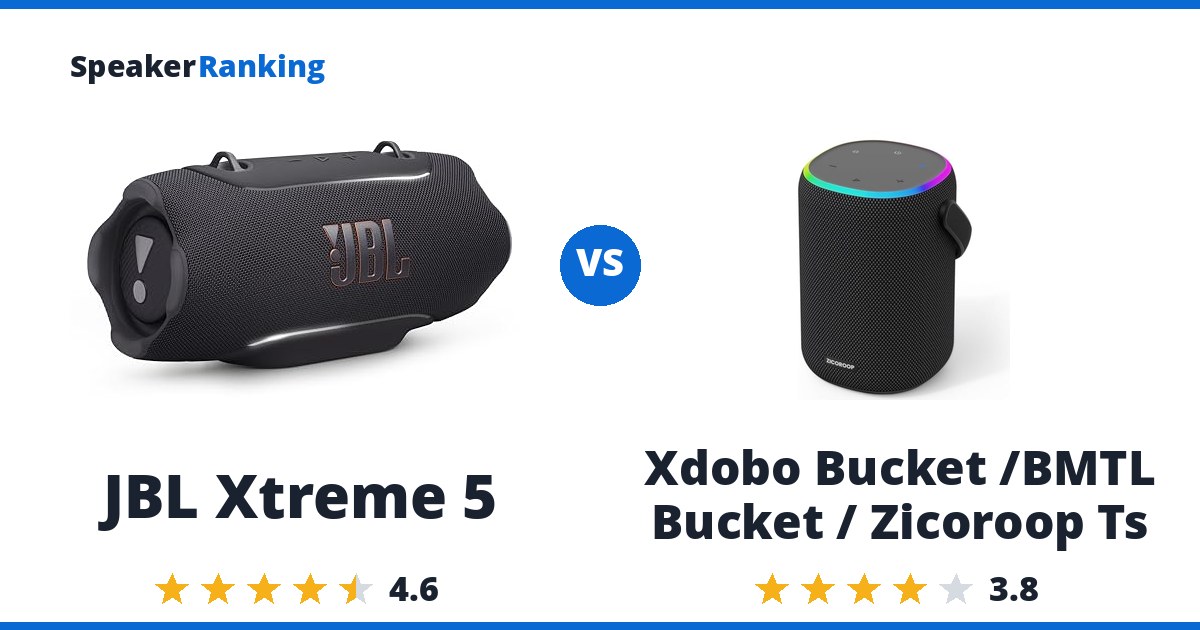 JBL Xtreme 5 vs Xdobo Bucket /BMTL Bucket / Zicoroop Ts