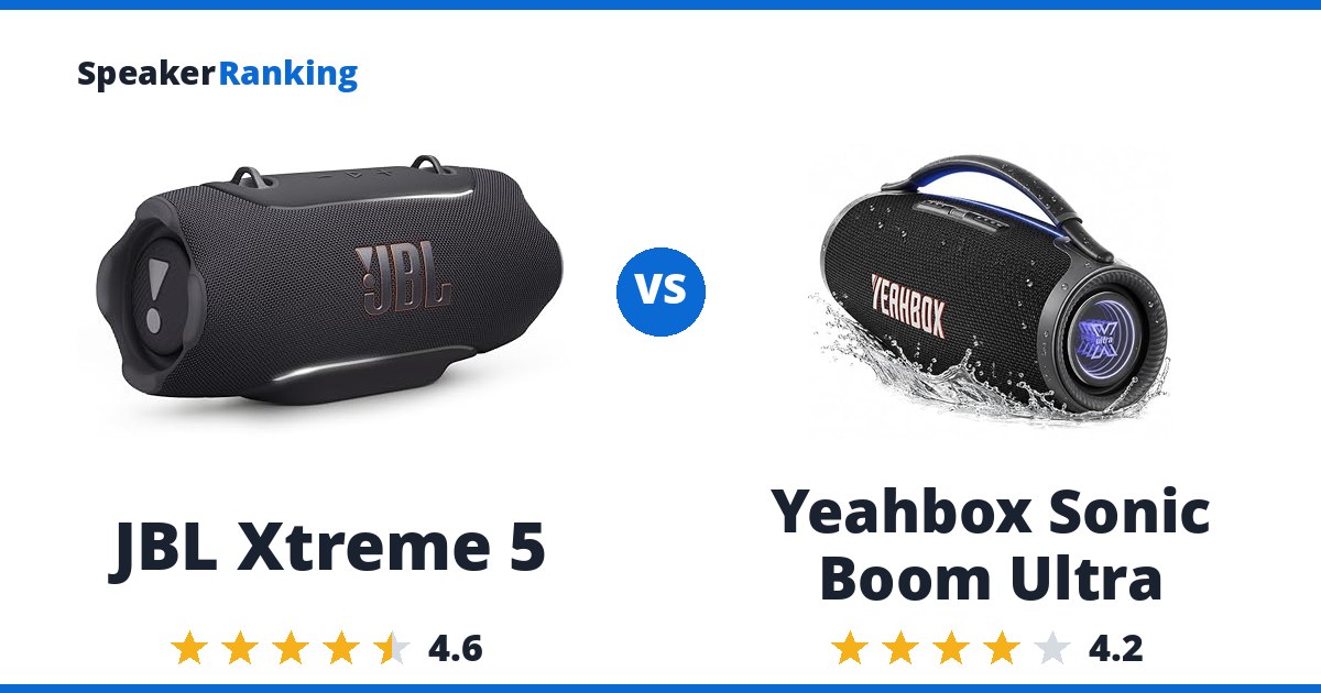 JBL Xtreme 5 vs Yeahbox Sonic Boom Ultra