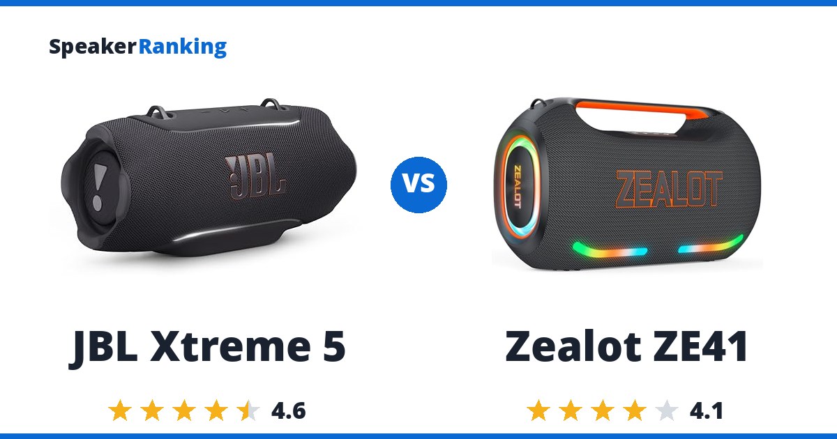 JBL Xtreme 5 vs Zealot ZE41