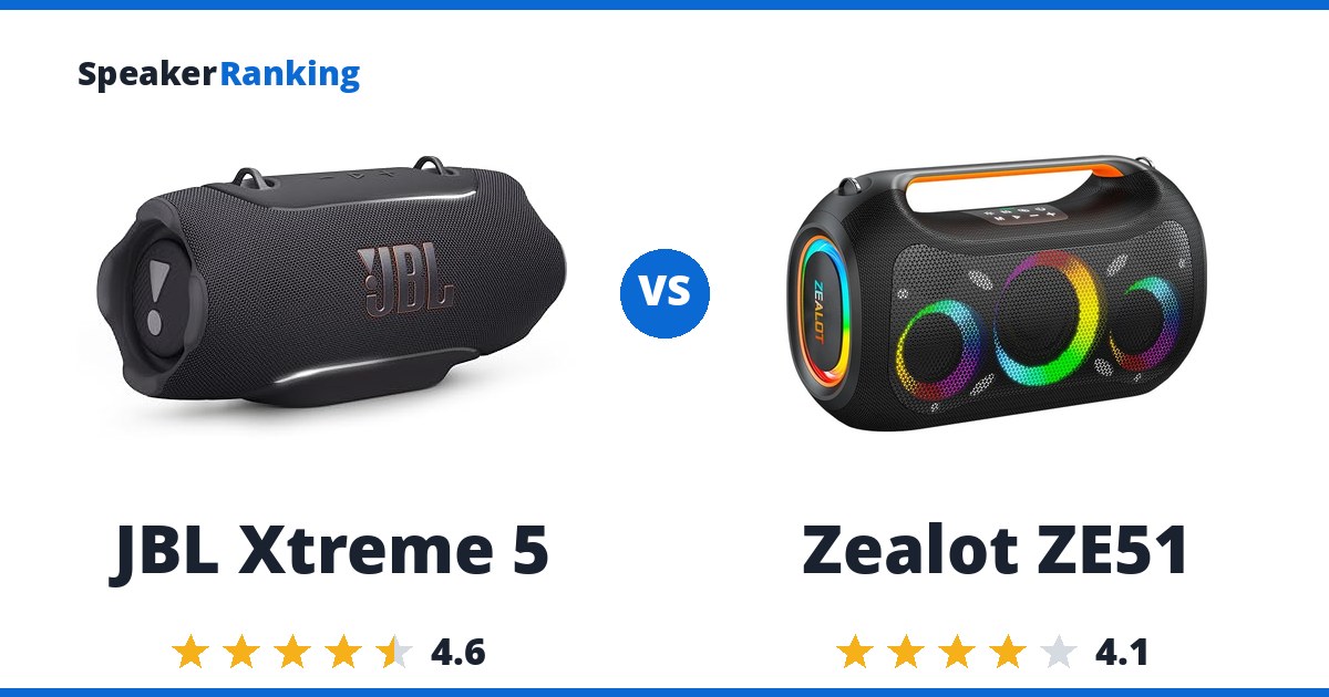 JBL Xtreme 5 vs Zealot ZE51