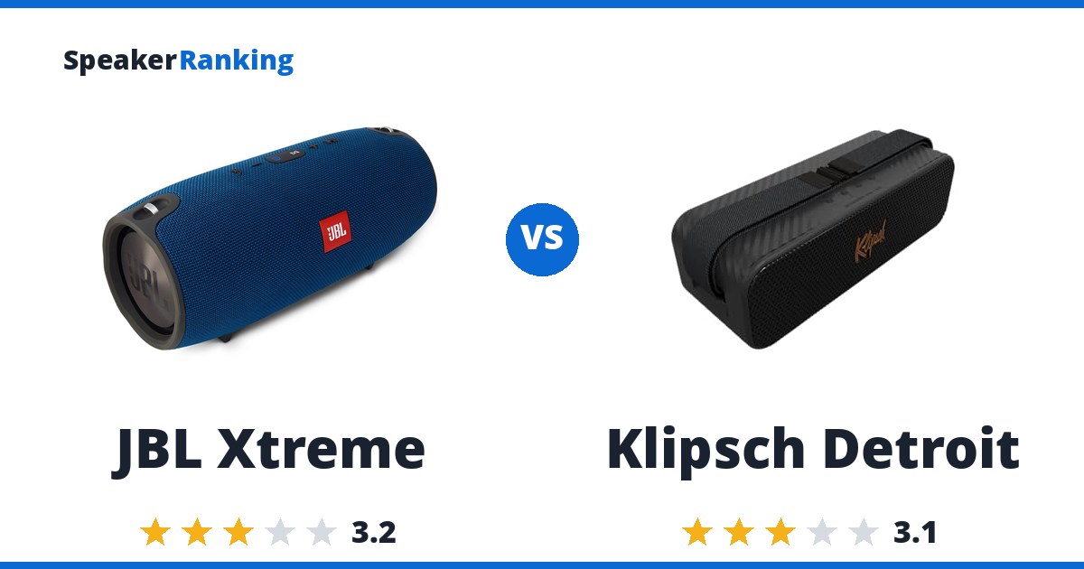 JBL Xtreme vs Klipsch Detroit