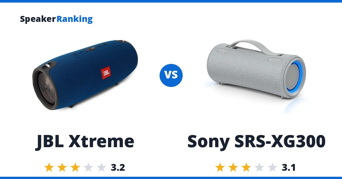 JBL Xtreme vs Sony SRS-XG300