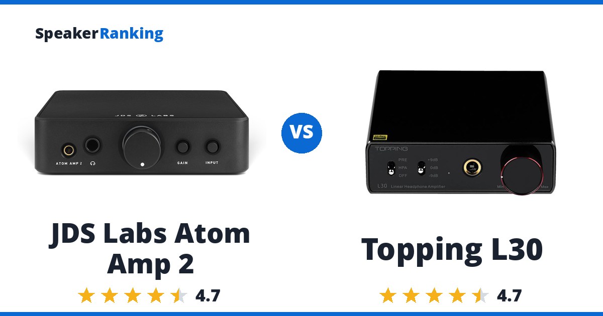 JDS Labs Atom Amp 2 vs Topping L30