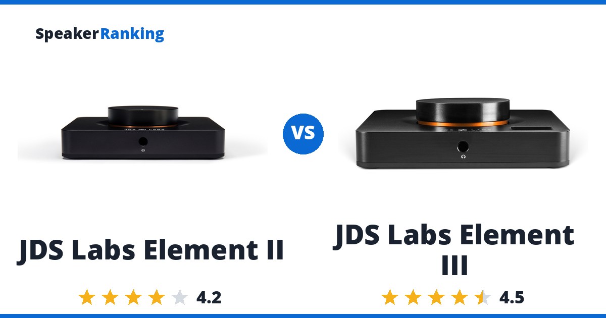 JDS Labs Element II vs JDS Labs Element III