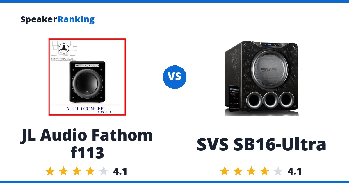 JL Audio Fathom f113 vs SVS SB16-Ultra