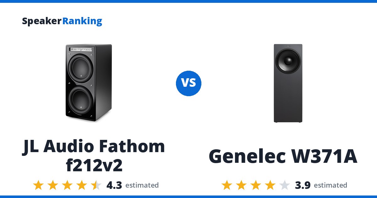 JL Audio Fathom f212v2 vs Genelec W371A