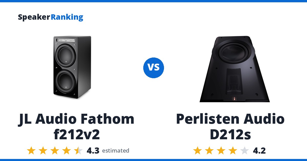 JL Audio Fathom f212v2 vs Perlisten Audio D212s
