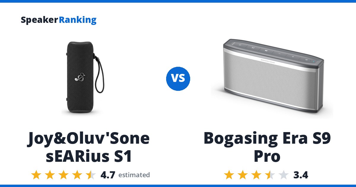 Joy&Oluv’Sone sEARius S1 vs Bogasing Era S9 Pro