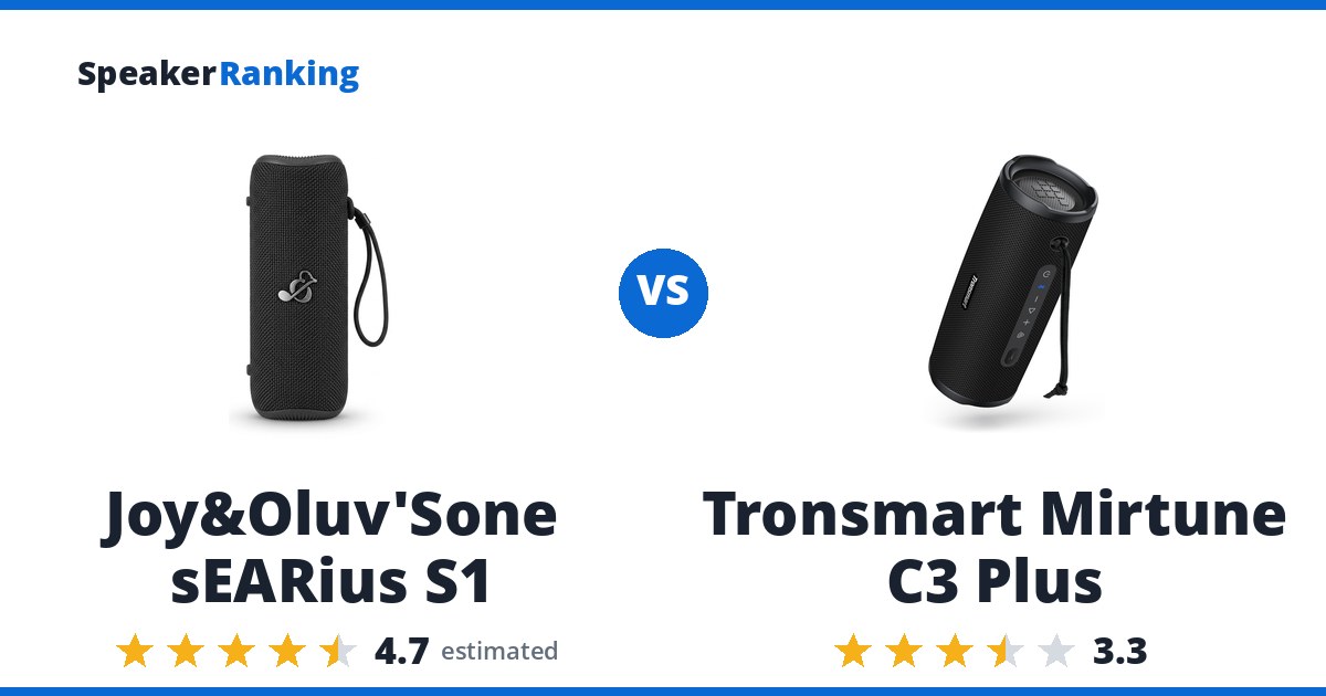 Joy&Oluv’Sone sEARius S1 vs Tronsmart Mirtune C3 Plus