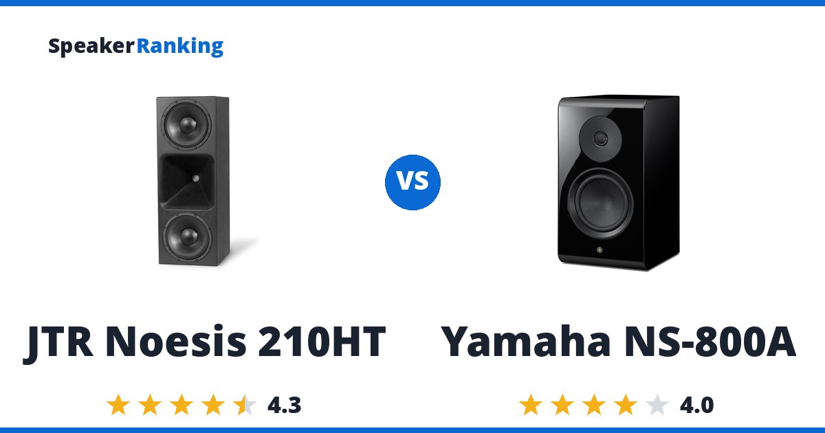 JTR Noesis 210HT vs Yamaha NS-800A
