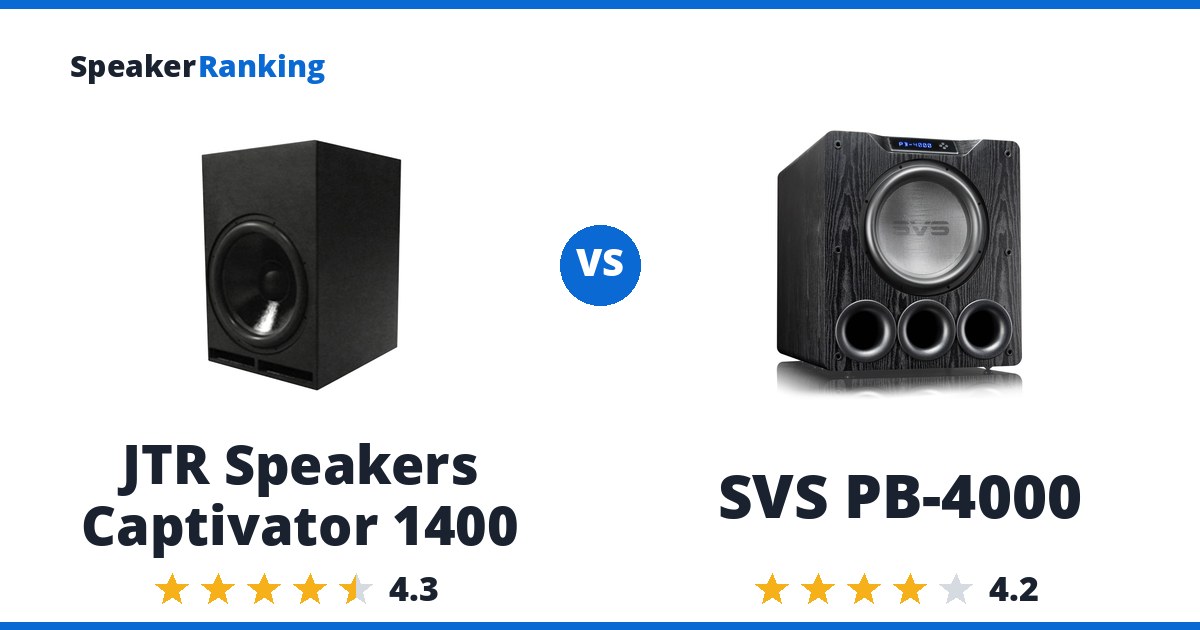 JTR Speakers Captivator 1400 vs SVS PB-4000