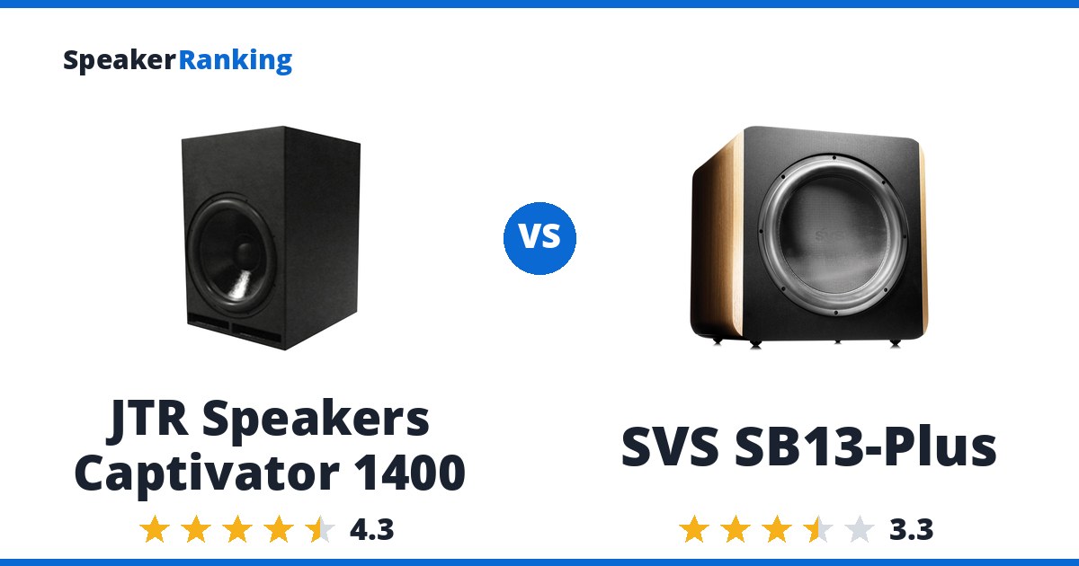 JTR Speakers Captivator 1400 vs SVS SB13-Plus