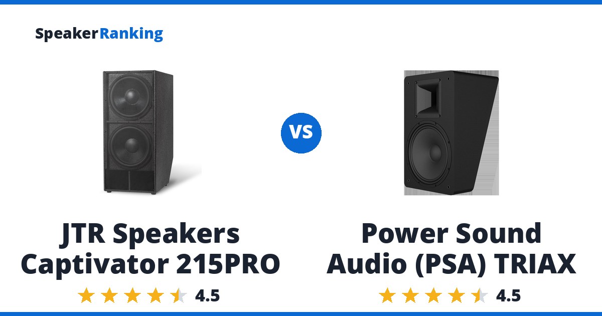 JTR Speakers Captivator 215PRO vs Power Sound Audio (PSA) TRIAX