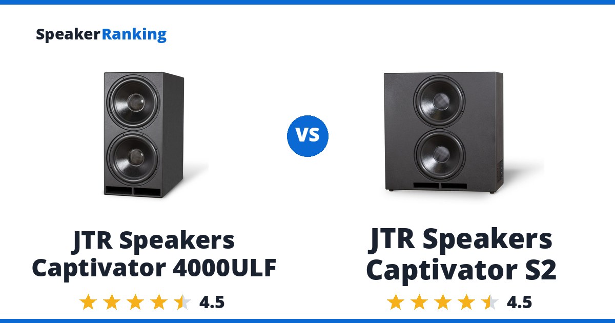 JTR Speakers Captivator 4000ULF vs JTR Speakers Captivator S2